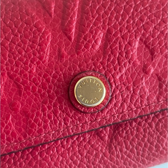 LOUIS VUITTON ❤️ Red Empreinte 6 Ring Key Holder ❤️ Excellent Condition - Picture 11 of 13